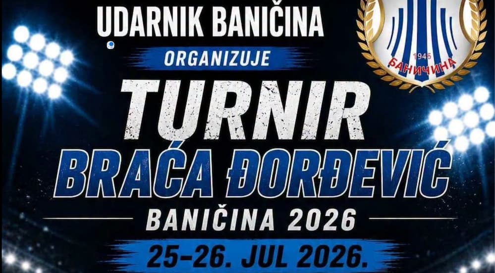 Fotografija uz vijest: Turnir „Braća Đorđević“ ovog vikenda u Baničini – četiri ekipe u borbi za pobednički pehar